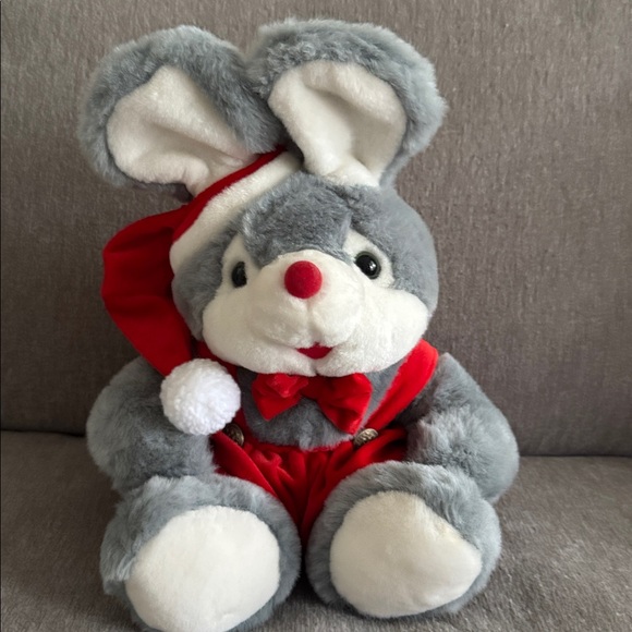 Vintage Plush Singing Christmas Mouse - Picture 8 of 8